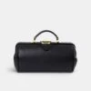 The Doctor's Bag -Midnight Black Calf Grain