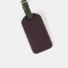 The Luggage Tag - Bordeaux Calf Grain & Ivy Calf Grain