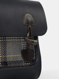 The Messenger Backpack - Navy Celtic Grain & Gloverall Grey Check -Cambridge Satchel the messenger backpack navy celtic grain gloverall tan check 202962