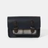 The Messenger -Navy Celtic Grain & Gloverall Grey Check -Cambridge Satchel the messenger navy celtic grain gloverall tan check 634764