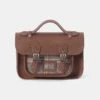 The Mini - Bay Celtic Grain & Gloverall Tan Check 1 The Mini - Bay Celtic Grain & Gloverall Tan Check -Cambridge Satchel the mini bay celtic grain gloverall grey check 849805