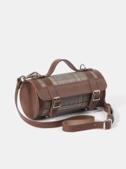 The Mini Bowls Bag - Bay Celtic Grain & Gloverall Tan Check 17 The Mini Bowls Bag - Bay Celtic Grain & Gloverall Tan Check -Cambridge Satchel the mini bowls bag bay celtic grain gloverall grey check 523730