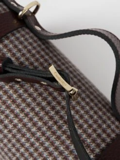 The Mini Bowls Bag - Oxblood Celtic Grain With Pepa London Burgundy Houndstooth -Cambridge Satchel the mini bowls bag oxblood celtic grain with pepa london burgundy houndstooth 206614