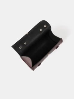 The Mini Bowls Bag - Oxblood Celtic Grain With Pepa London Burgundy Houndstooth -Cambridge Satchel the mini bowls bag oxblood celtic grain with pepa london burgundy houndstooth 215261