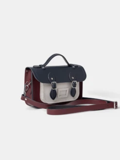The Mini -Clay, Oxblood & Navy -Cambridge Satchel the mini clay oxblood navy 378627 804880
