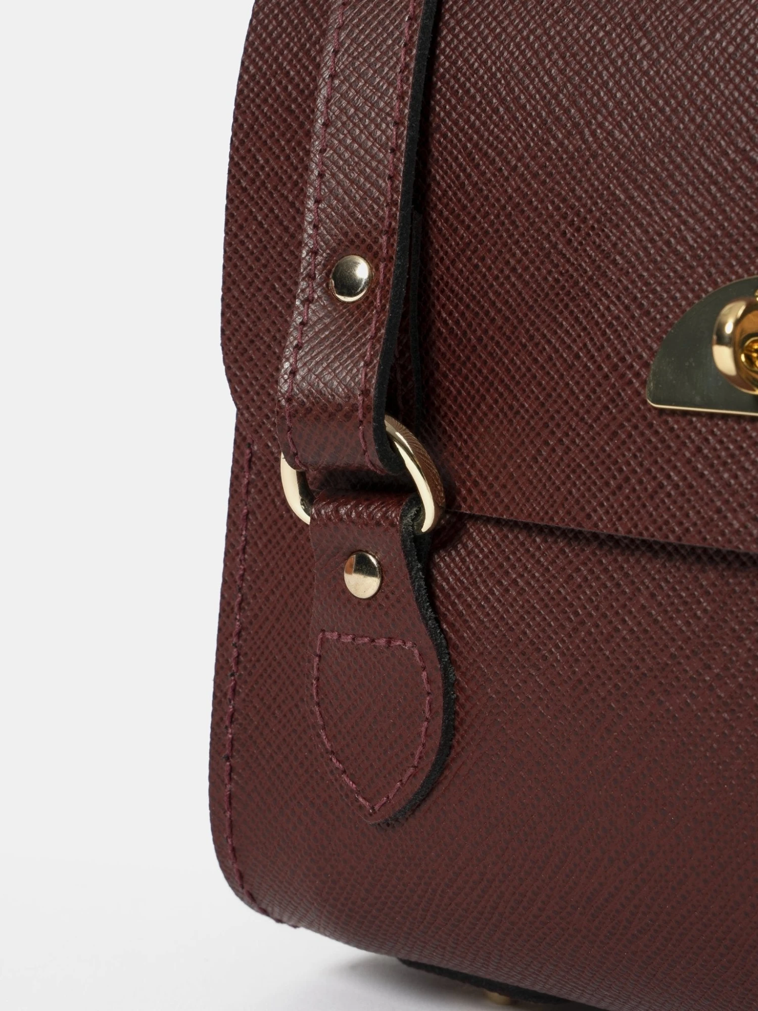 The Mini Emily -Oxblood Saffiano 9 The Mini Emily -Oxblood Saffiano - Image 7