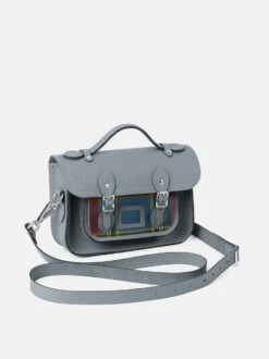 The Mini - French Grey Celtic Grain & Macbeth Tartan -Cambridge Satchel the mini french grey celtic grain macbeth tartan 674329