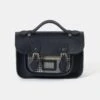 The Mini- Navy Celtic Grain & Gloverall Grey Check -Cambridge Satchel the mini navy celtic grain gloverall tan check 217479