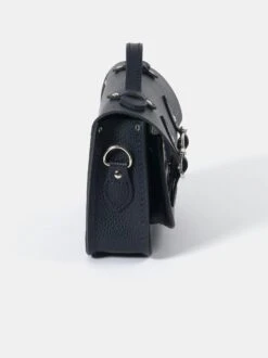 The Mini- Navy Celtic Grain & Gloverall Grey Check -Cambridge Satchel the mini navy celtic grain gloverall tan check 688015