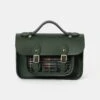 The Mini - Racing Green With Pepa London Navy Check -Cambridge Satchel the mini racing green with pepa london navy check 157074