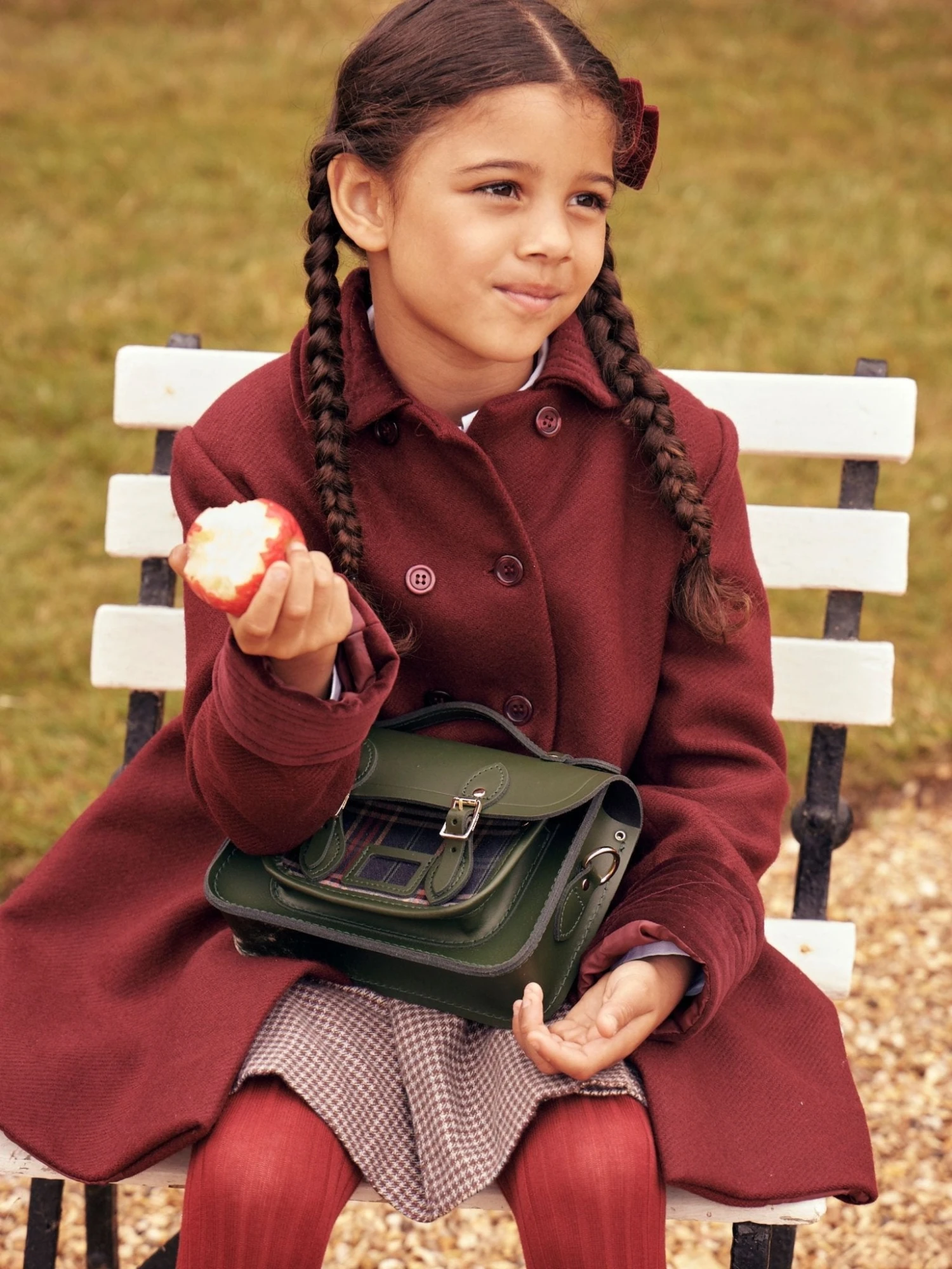 The Mini - Racing Green With Pepa London Navy Check 4 The Mini - Racing Green With Pepa London Navy Check - Image 2