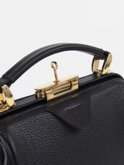 The Mini Sophie - Midnight Black Calf Grain -Cambridge Satchel the mini sophie midnight black calf grain 831930
