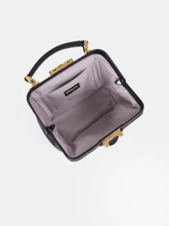 The Mini Sophie - Midnight Black Calf Grain -Cambridge Satchel the mini sophie midnight black calf grain 922884