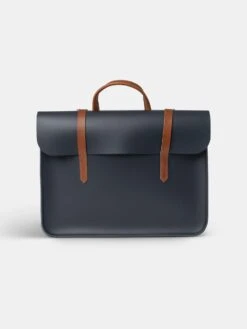 The Music Case -Navy & Tan