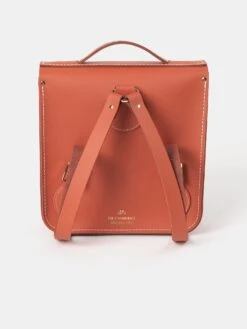 The Small Portrait Backpack - Burning Ember Matte With Contrast Stitch -Cambridge Satchel the small portrait backpack burning ember matte with contrast stitch 215926