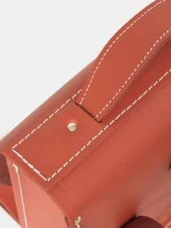 The Small Portrait Backpack - Burning Ember Matte With Contrast Stitch -Cambridge Satchel the small portrait backpack burning ember matte with contrast stitch 578253