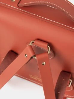 The Small Portrait Backpack - Burning Ember Matte With Contrast Stitch -Cambridge Satchel the small portrait backpack burning ember matte with contrast stitch 859121