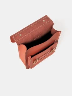 The Small Portrait Backpack - Burning Ember Matte With Contrast Stitch -Cambridge Satchel the small portrait backpack burning ember matte with contrast stitch 875327