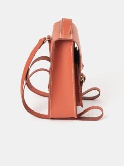 The Small Portrait Backpack - Burning Ember Matte With Contrast Stitch -Cambridge Satchel the small portrait backpack burning ember matte with contrast stitch 962721