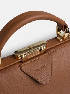 The Sophie -Havana Brown Calf Grain -Cambridge Satchel the sophie havana brown calf grain 225379