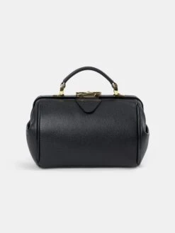 The Sophie -Midnight Black Calf Grain