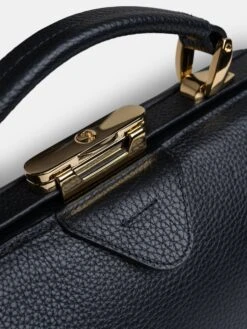 The Sophie -Midnight Black Calf Grain -Cambridge Satchel the sophie midnight black calf grain 793145