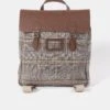 The Steamer Backpack - Bay Celtic Grain & Gloverall Tan Check -Cambridge Satchel the steamer backpack bay celtic grain gloverall grey check 521317