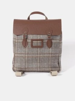 The Steamer Backpack - Bay Celtic Grain & Gloverall Tan Check