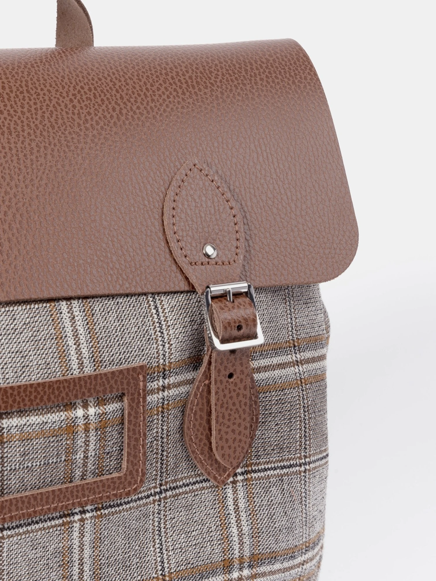 The Steamer Backpack - Bay Celtic Grain & Gloverall Tan Check 9 The Steamer Backpack - Bay Celtic Grain & Gloverall Tan Check - Image 7